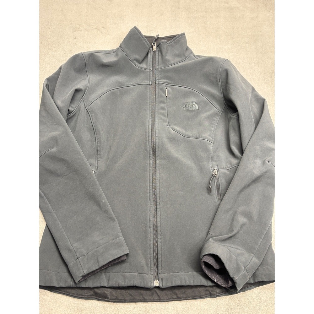 The North Face Womens Apex Bionic Softshell Jacket Gray Full Zip A3JPRJK3 M